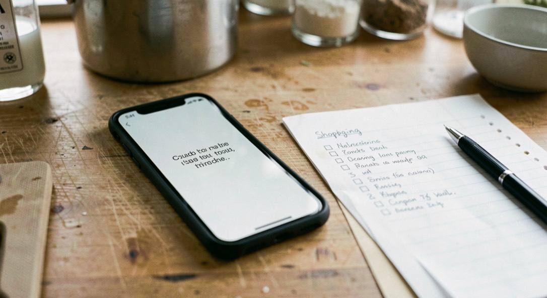 A wooden courthouse bench under tall windows, late morning light falling across a stack of printed case papers and a pen resting on top, shot from a slight angle at table height.